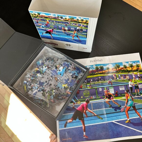 500 Piece Boardwalk High Quality PICKLEBALL Themed Jigsaw Puzzle - Picture 5 of 7